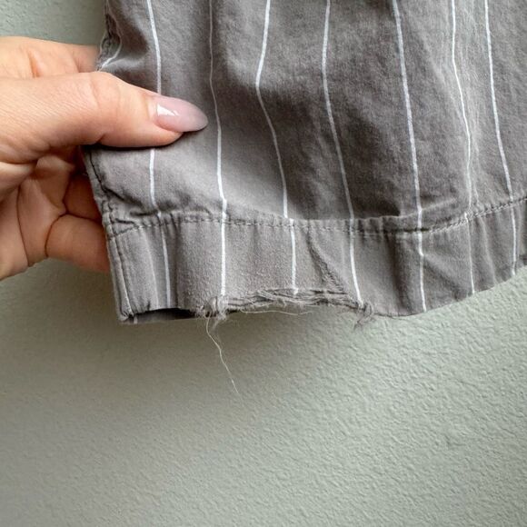 COS Pull On Gray Straight Leg Ankle Pants Lightweight Stretch Size Medium - Picture 8 of 11